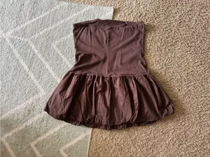 wild fable Brown Ruffle Mini Skirt thumbnail 2