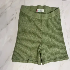 Free People Beach Green Knit pull on short size small thumbnail 3