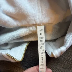 Lululemon White Hoodie with Gold Accents thumbnail 3