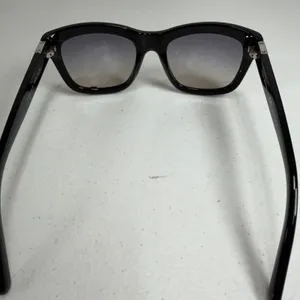 Tory Burch Sunglasses Square Black TY 7075 Silver Logo Grey Gradient Lens thumbnail 8