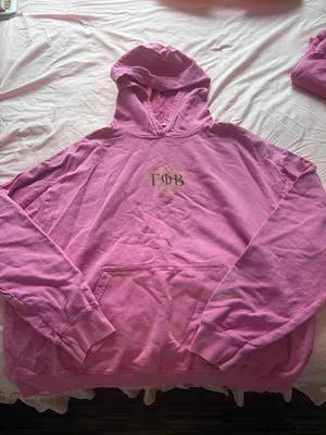 Hot Pink Gamma Phi Beta Hoodie and Shorts Set thumbnail 3