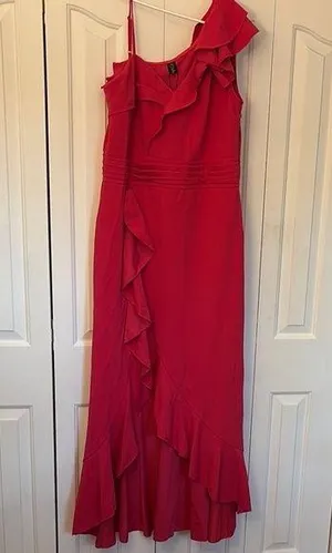 Vj Show Elegant Ruffle Dress Pink Women Size XXL thumbnail 1
