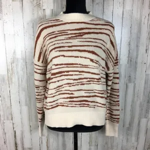 4Sienna Rebecca Zebra Print Sweater Top Brown Tan thumbnail 5