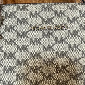 Michael Kors Signature Tote in Brown and Cream thumbnail 2