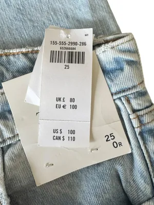 Abercrombie - NWT The Loose High Rise Jean Light Acid Wash Sz 25 thumbnail 9