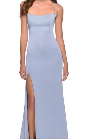 La Femme 29720 Light Blue Strappy Back Gown 10 thumbnail 1