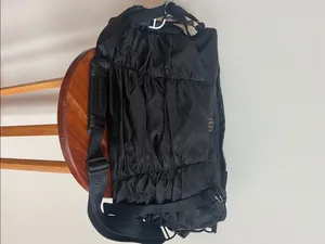 lululemon athletica Yoga Black Ruched Nylon Duffel Crossbody thumbnail 2