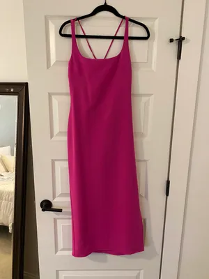 Topshop Hot Pink Formal Dress thumbnail 5