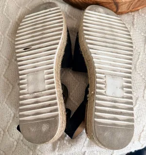 Soda Espadrille Flatform Sandals Black Nubuck thumbnail 11