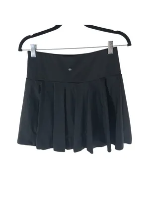 Halara SoftlyZero Airy 2-in-1 InstantCool Tennis Skirt-Marvelous Black M thumbnail 5