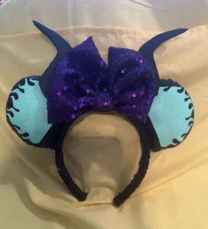 Handmade Disney Maleficent Horns Princess Sleeping Beauty Dragon Villian Ears thumbnail 1