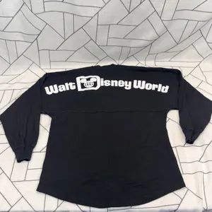 Walt Disney‎ World Spirit Jersey Adult XS Black Long Sleeve Crew Mickey Mouse thumbnail 15