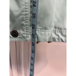 Izzy Sport Mint Green Snap Up‎ Rain Jacket Collar Cord/Toggle Size Large thumbnail 2