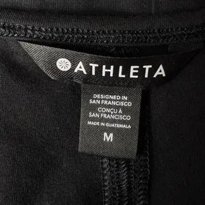 Athleta Medium Tank Top Top Stretch Scoop Neck Wicking Sleeveless Black Yoga thumbnail 5