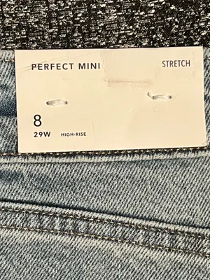 Womens sz8 NWT American Eagle High-Waisted Denim Mini Skirt Light Wash Raw Hem thumbnail 12