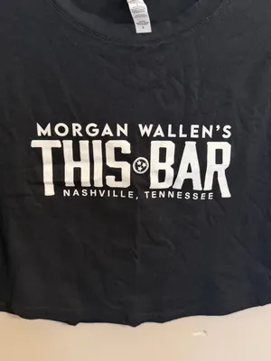 Gildan Morgan Wallen THIS BAR Cropped Top thumbnail 3