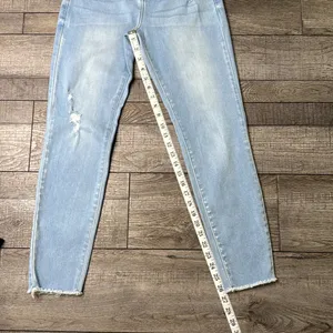 KanCan Light Wash Distressed Ankle Jeans Blue Size undefined thumbnail 4