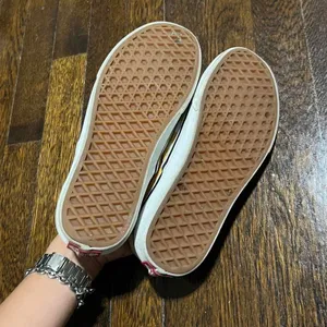 Vans Yellow and White Checkered Slip-On Sneakers thumbnail 3
