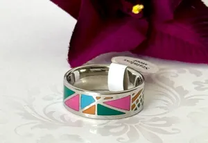 Stainless Steel Ring, Size 8 Silver thumbnail 1