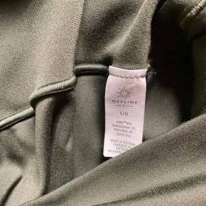 Offline by Aerie Olive Daze Green 7/8 Hi-Rise Leggings Women's Size Large thumbnail 7