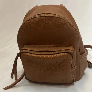 Mossimo brown leather backpack purse thumbnail 2