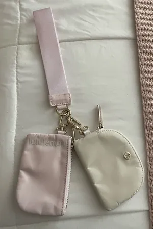 Lululemon Keychain Pink White thumbnail 1