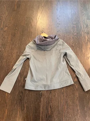 Prana Hooded Utility Jacket in Light Taupe with Dusky Hood thumbnail 9