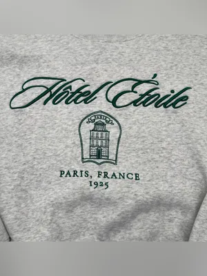 Abercrombie & Fitch “Hotel Eloile” Soft Collection Embroidered Sweatshirt Med thumbnail 7