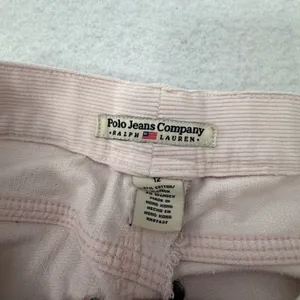 Polo Jeans Co Ralph Lauren Pink Corduroy Flare Pants Womens 12 Pastel Utility thumbnail 2
