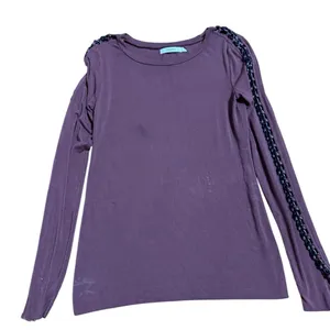 Bailey 44 Burgundy Dress with Black Chain Trim on Arm‎ Sz S *flawed* thumbnail 5