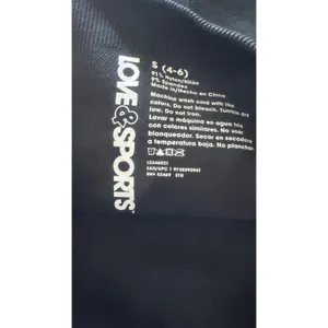 LOVE&SPORTS Womens Black Seamless High Rise Biker Shorts LS346021‎ Size S 4-6 thumbnail 2