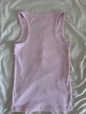 SO Ribbed Henley Tank in Soft Lilac thumbnail 2