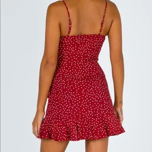 Princess Polly Caesura Mini Dress in Wine Size 2 New with tag thumbnail 3