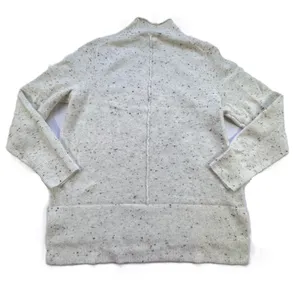 LOFT Mock Neck Flecked Confetti Sweater Womens Large Cream Cozy Pullover NWT thumbnail 12