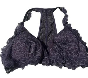 Aerie 🌿🛍️Elegant Lace Bralette in Navy thumbnail 1