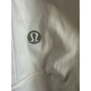 Lululemon White Stride Jacket Ruched Sleeve Hooded Full Zip Ribbed Size 4/6 Flaw thumbnail 6