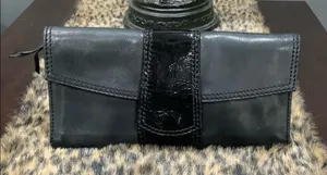 FOSSIL VINTAGE‎ LEATHER CLUTCH thumbnail 1