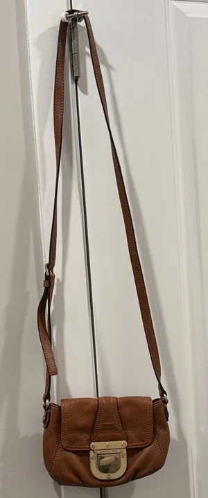 Michael Kors Brown Leather Crossbody Bag thumbnail 1