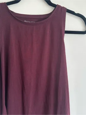 Athleta Sleeveless Tank Top - Burgundy thumbnail 2