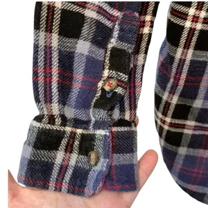 American Eagle Boyfriend Fit Plaid Flannel Button-Up Shirt XS thumbnail 2