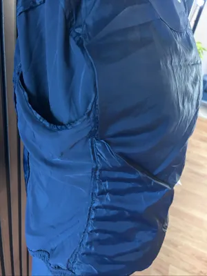 Women's Lacoste Sport Down Technical Golf Jacket size 40 or M blue sides stretch thumbnail 9