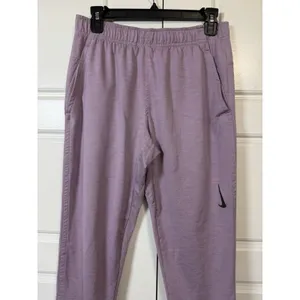 Nike Yoga Dri-FIT Joggers Womens Small Purple Heathered Tapered Sweatpants thumbnail 4