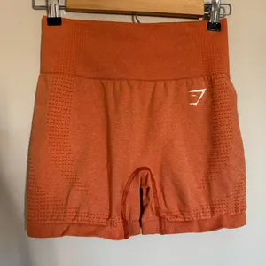 Gymshark Women's Vital Seamless 2.0 Shorts High Waist Apricot Orange Marl Size S thumbnail 1