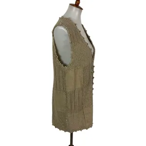 Cambridge Dry Goods Knit Vest Small Brown Sweater NWT Cottagecore thumbnail 4