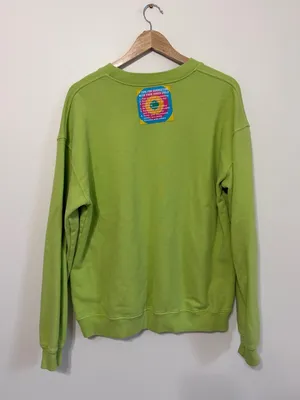 LONELY GHOST Sweatshirt Size XL Elementary Green Sweater thumbnail 4