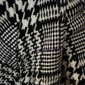 VINTAGE Chico's Black and White Patterned Jacket silver purple size 1 medium thumbnail 4