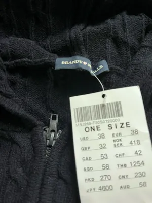 Brandy Melville Knit Sweater Navy thumbnail 2