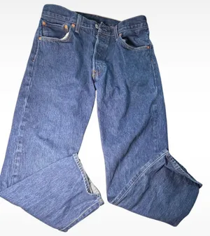Levi's 501 Vintage 90s Button Fly Straight Leg Jeans | Dark Wash Cropped 34×27 thumbnail 3
