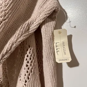 NWT Artelier Nicole Miller Open-Knit Hooded Cardigan 2XL thumbnail 4