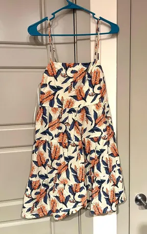 Boutique floral printed mini sundress thumbnail 1